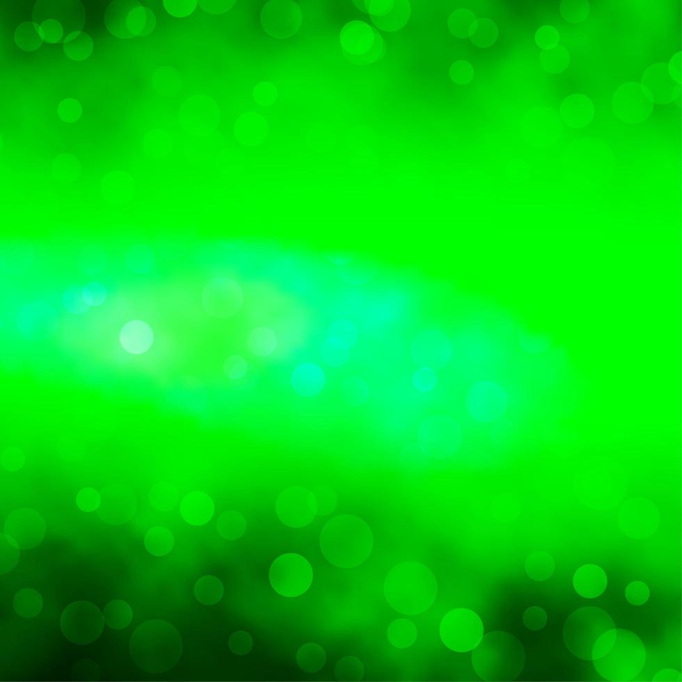 ljusgrön vektorlayout med cirklar. vektor