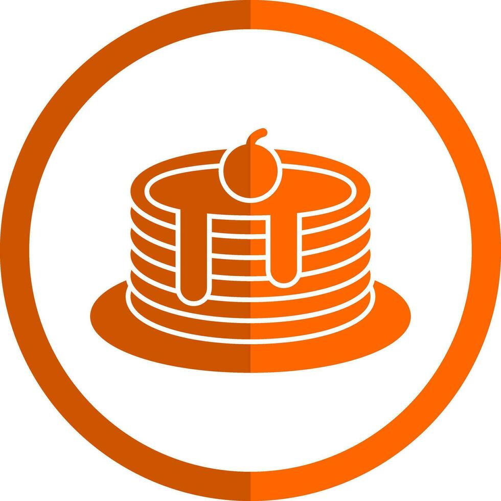 Pfannkuchen-Vektor-Icon-Design vektor