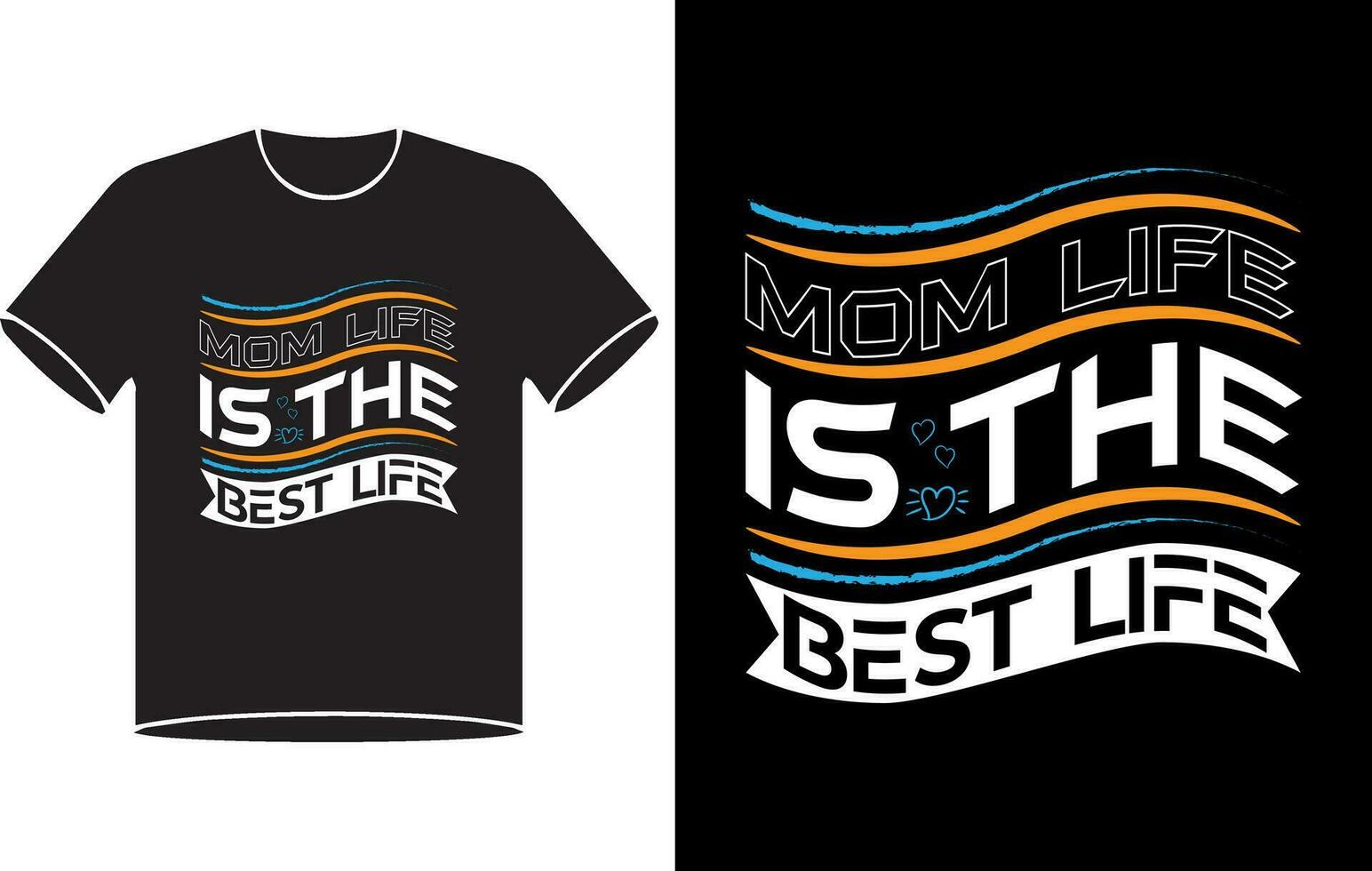 Mama Leben ist das Beste Leben Typografie Vektor T-Shirt Design Profi herunterladen Profi Vektor