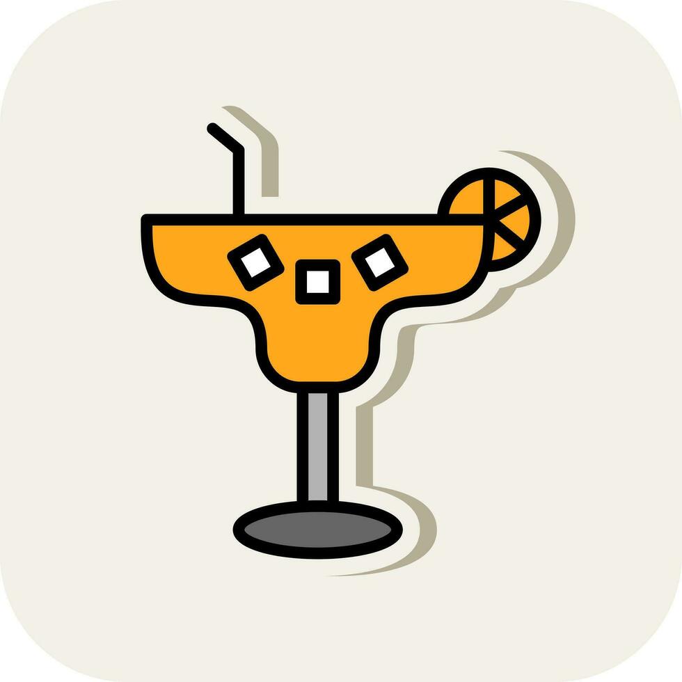 Margarita Cocktail Vektor Symbol Design