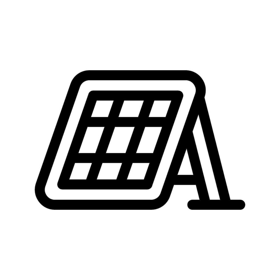 sol- panel ikon vektor symbol design illustration