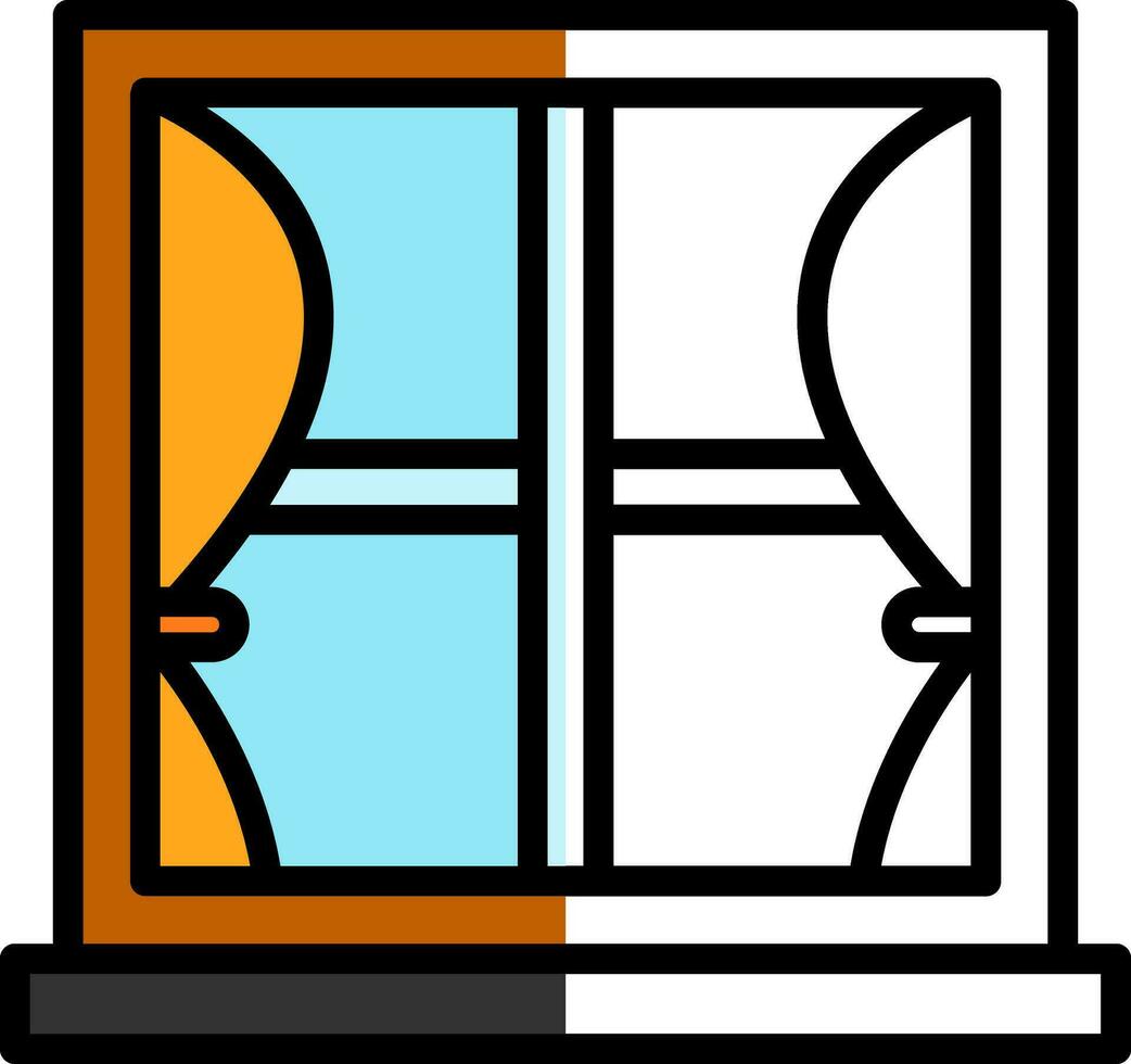 Fenster-Vektor-Icon-Design vektor