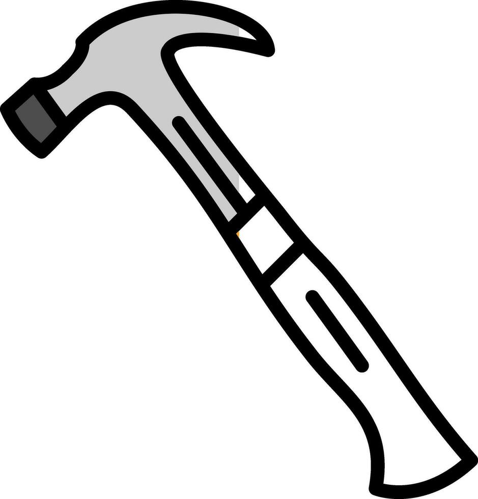 Hammer-Vektor-Icon-Design vektor