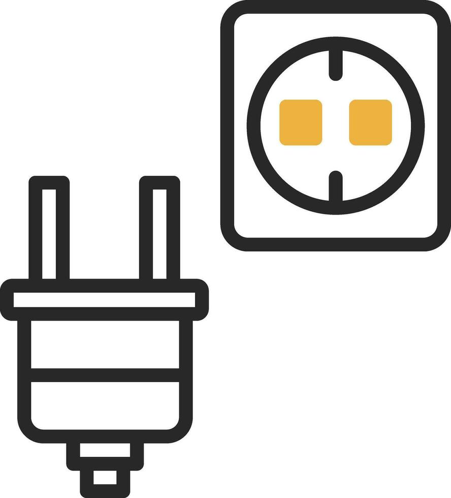 Plug-Vektor-Icon-Design vektor