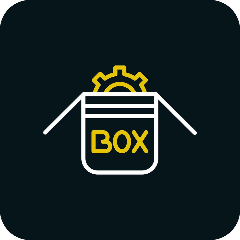 Box-Vektor-Icon-Design vektor