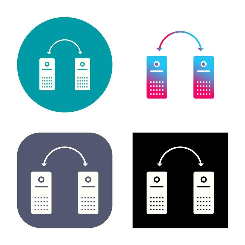 Einzigartiges Vektorsymbol für verbundene Systeme vektor