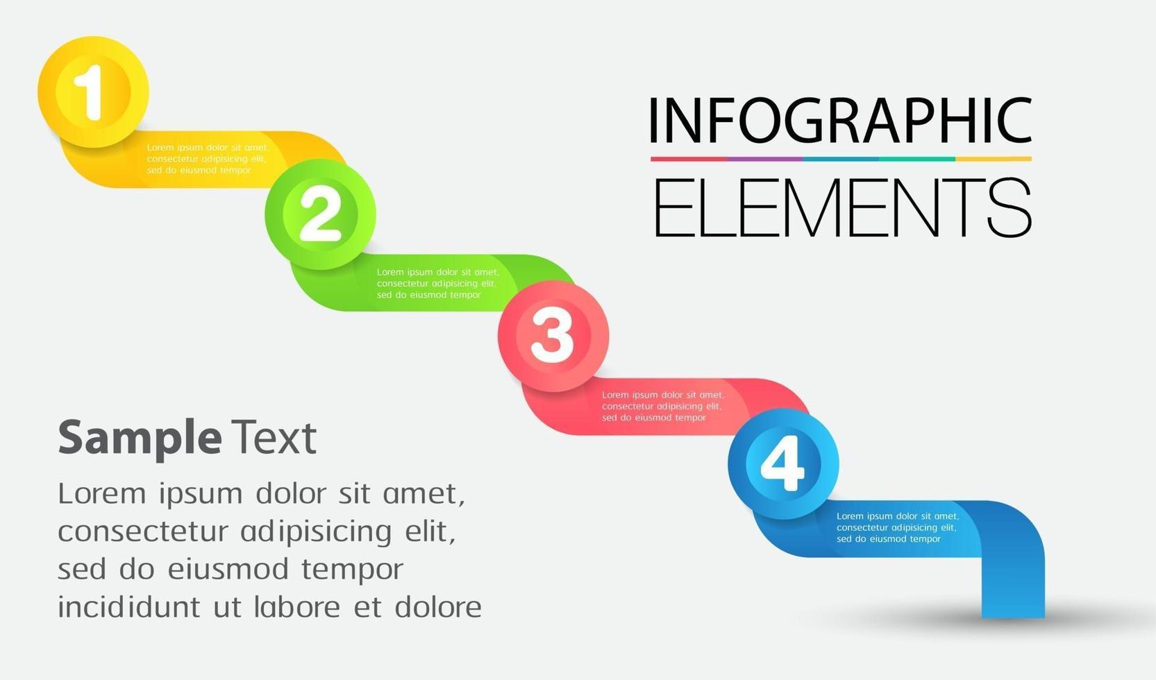 moderne Textfeld-Vorlage, Infografik-Banner vektor