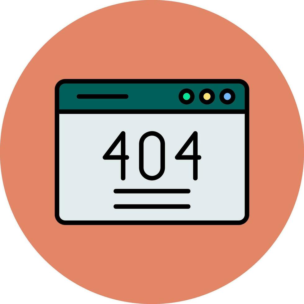 404-Fehlervektorsymbol vektor