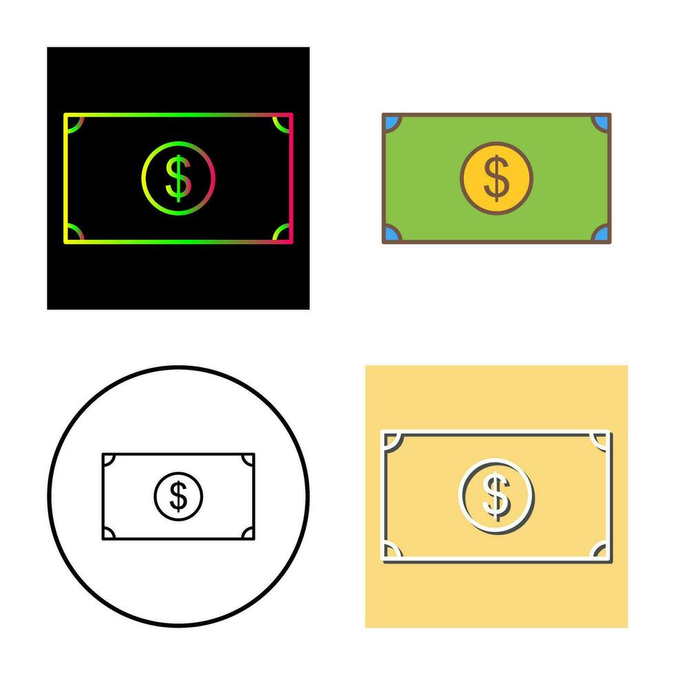 einzigartiges Dollar-Vektorsymbol vektor