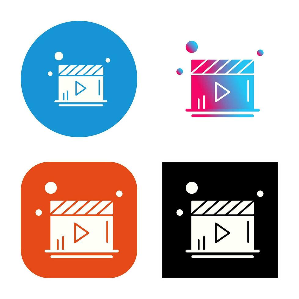 Video-Player-Vektorsymbol vektor