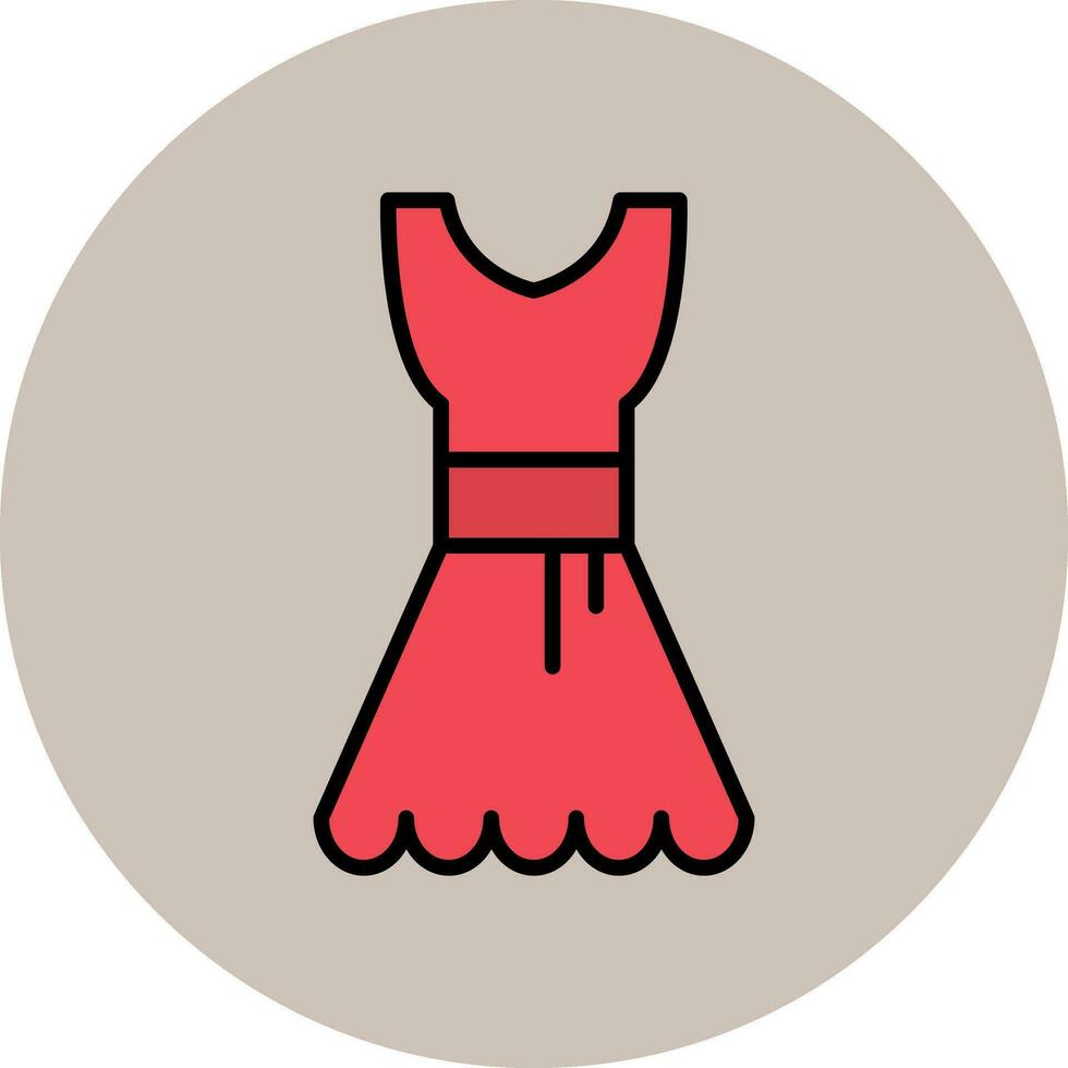 Kleid-Vektor-Symbol vektor