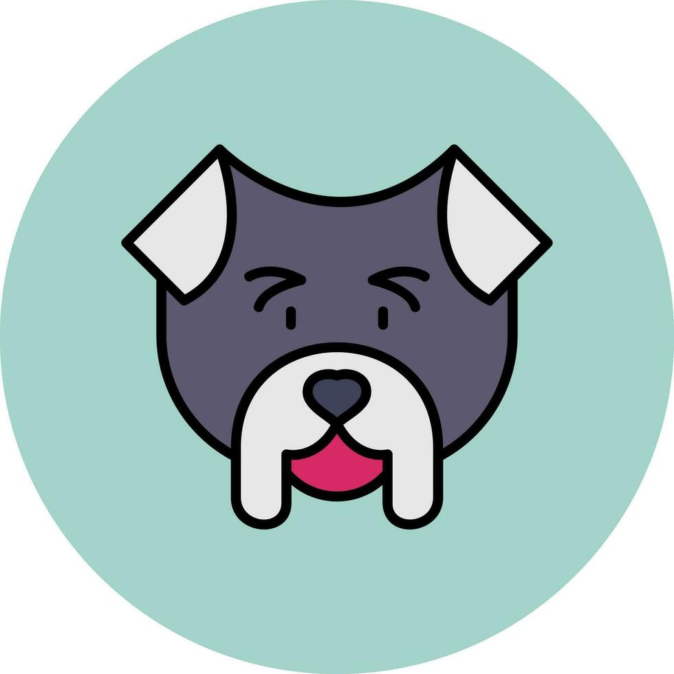 Bulldogge-Vektor-Symbol vektor