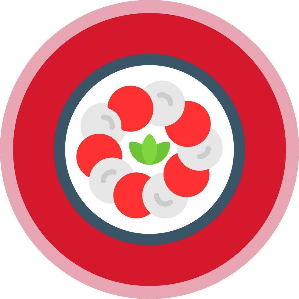 Caprese Salat Vektor Symbol Design