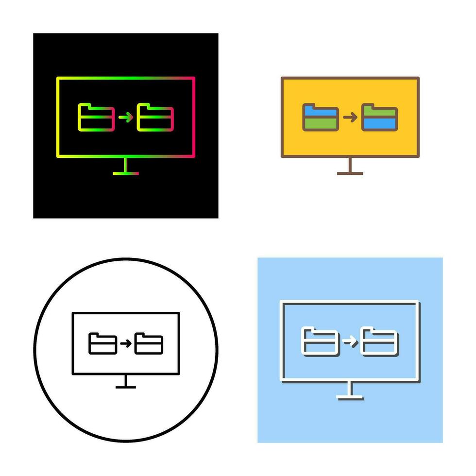 einzigartiges Dateifreigabe-Vektorsymbol vektor