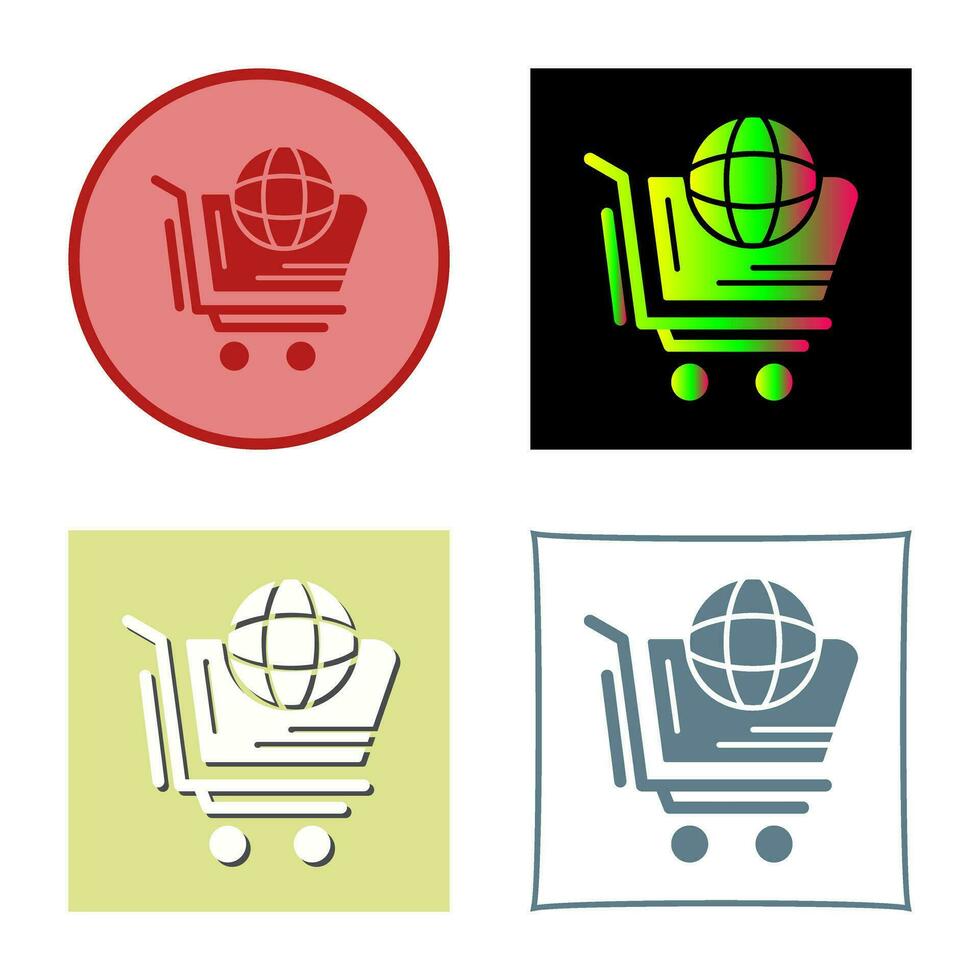 World-Shopping-Vektor-Symbol vektor