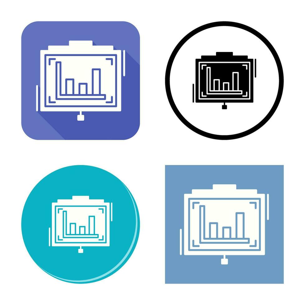 Präsentationsvektorikone vektor