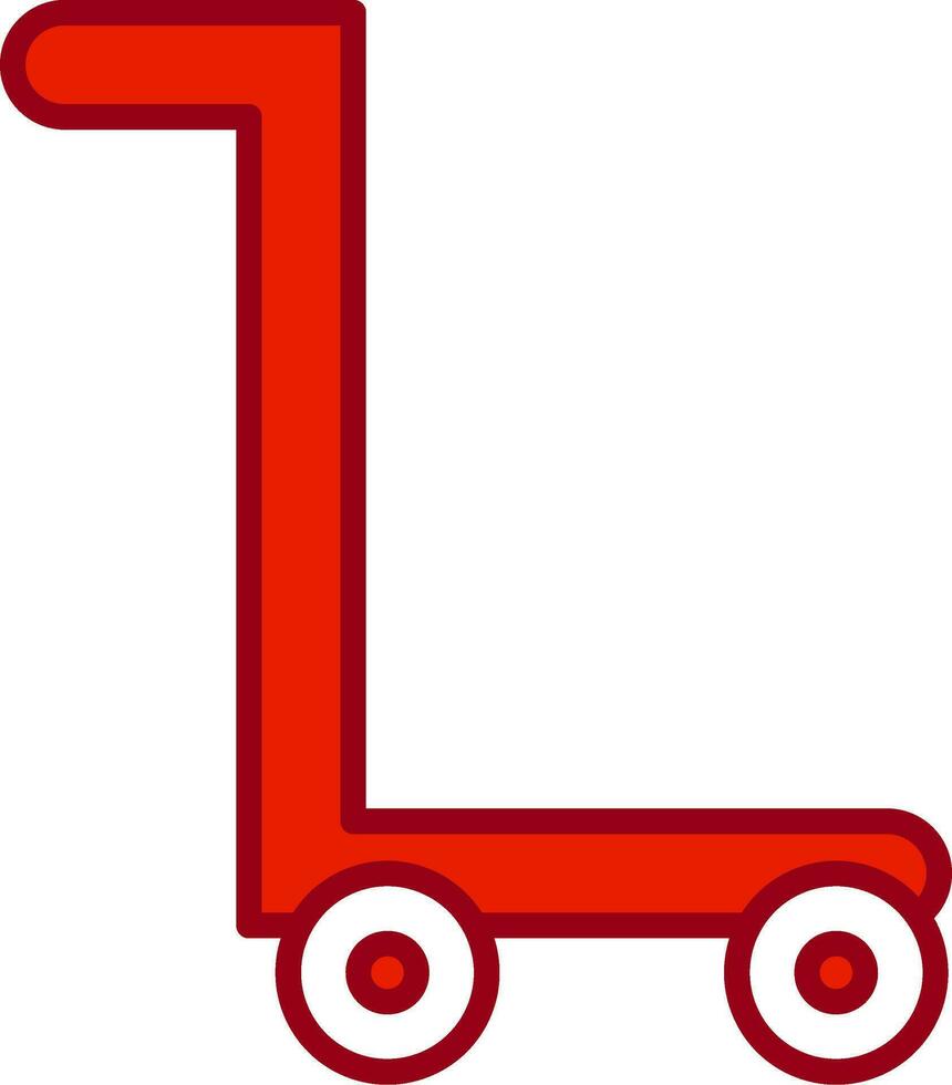 Trolley-Vektor-Symbol vektor