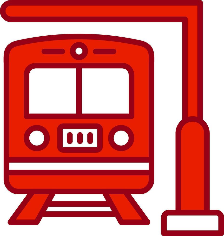 Zug Bahnhof Vektor Symbol