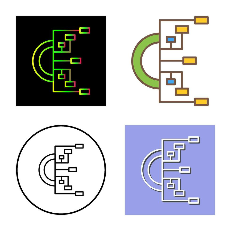 Flussdiagramm-Vektorsymbol vektor