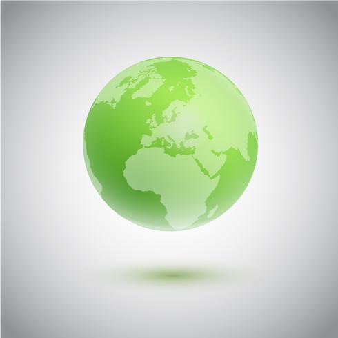 Grön värld, vektor illustration