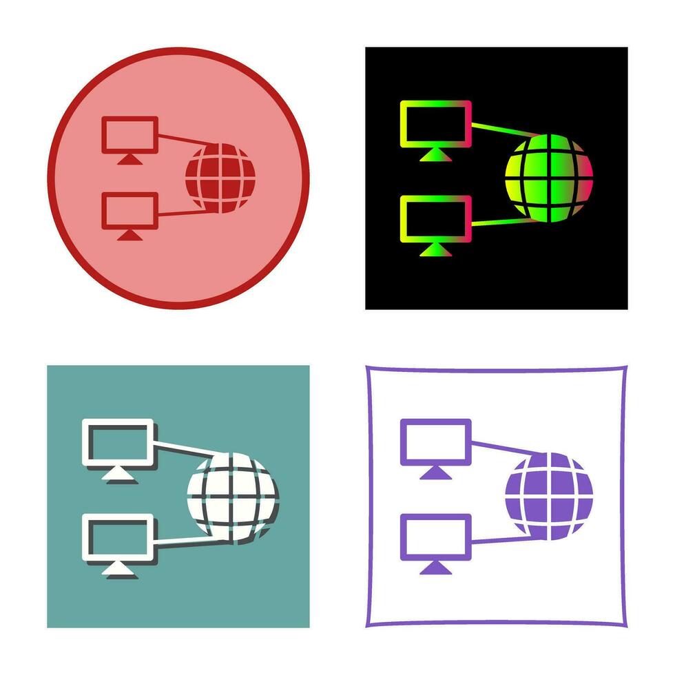 Vektorsymbol für Internetverbindung vektor