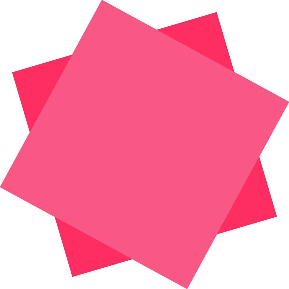 abstrakt geometrisch Rosa Overlay Platz Hintergrund vektor