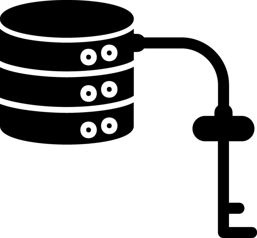 Schlüssel Wert Datenbank Vektor Symbol