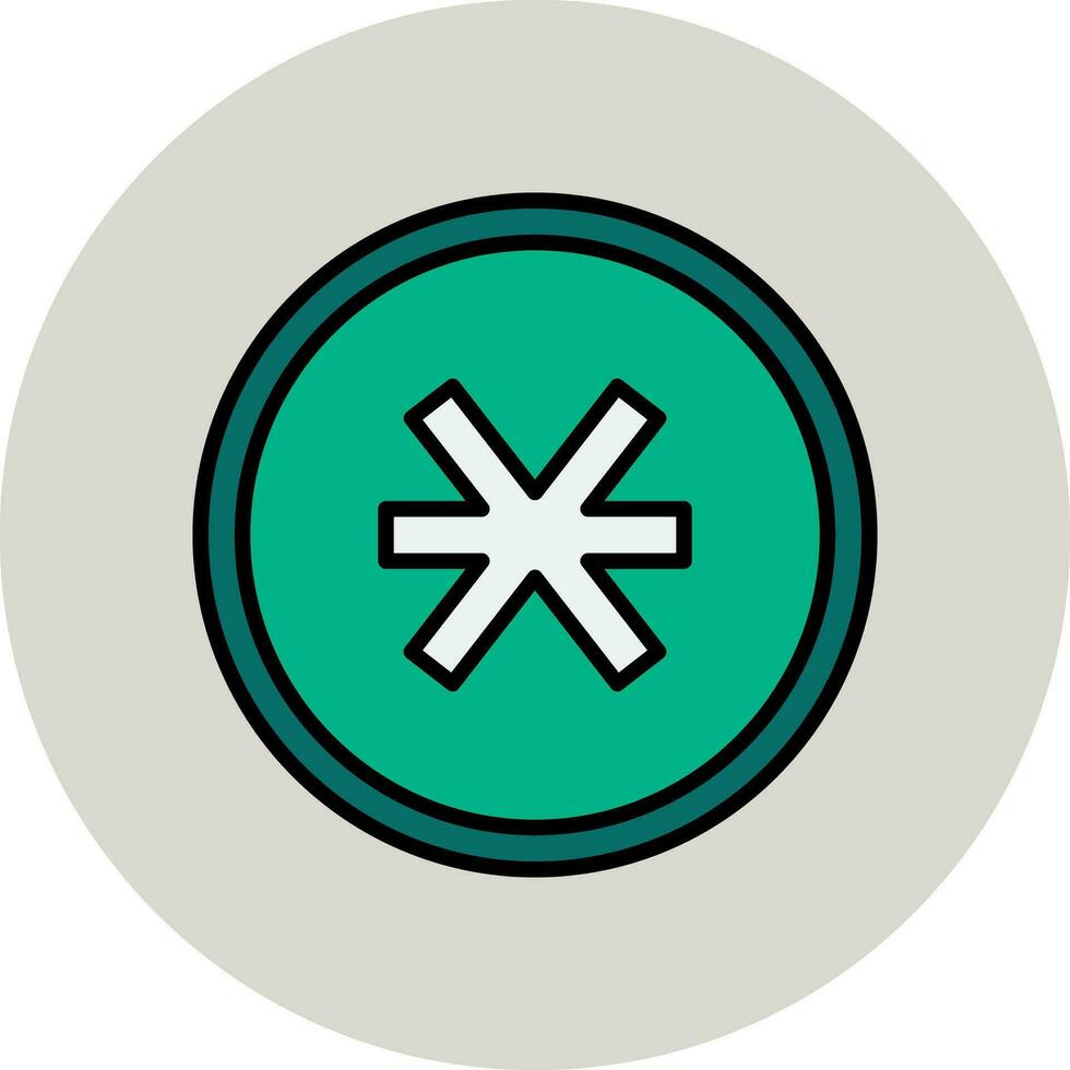 asterisk vektor ikon