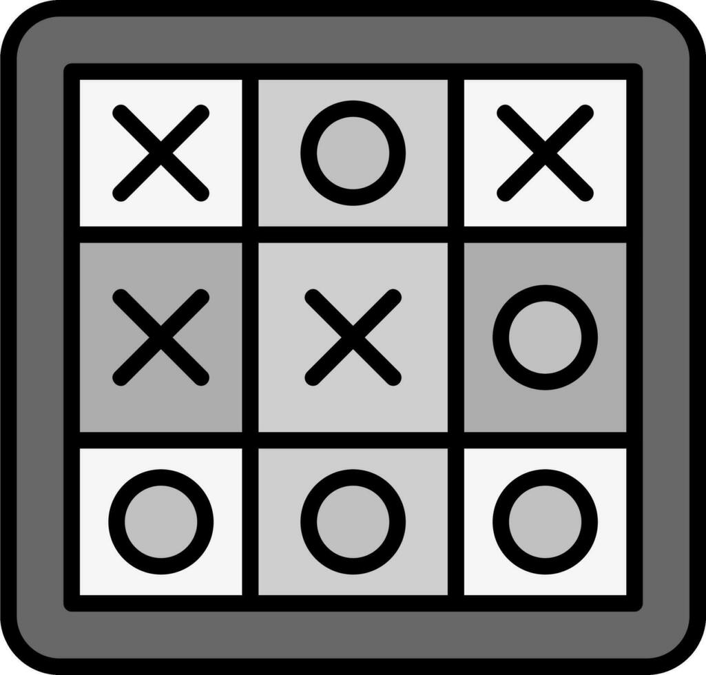 Tic Tac Toe-Vektorsymbol vektor