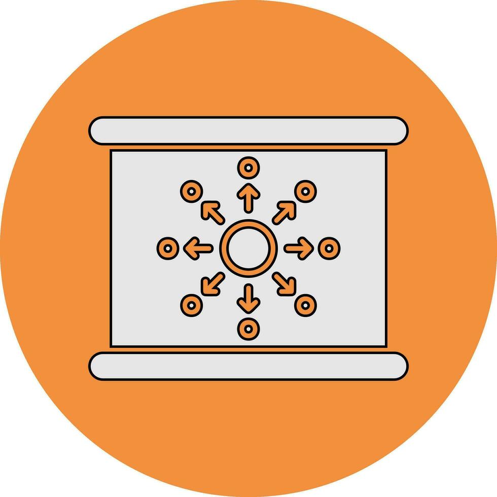 Diffusionsvektorsymbol vektor