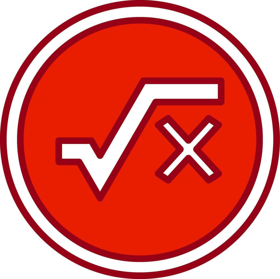 Quadratwurzel-Vektorsymbol vektor