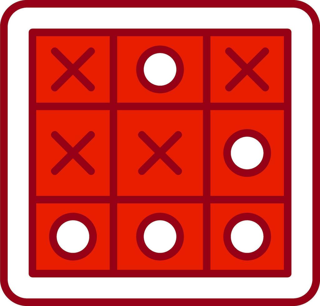 Tic Tac Toe-Vektorsymbol vektor