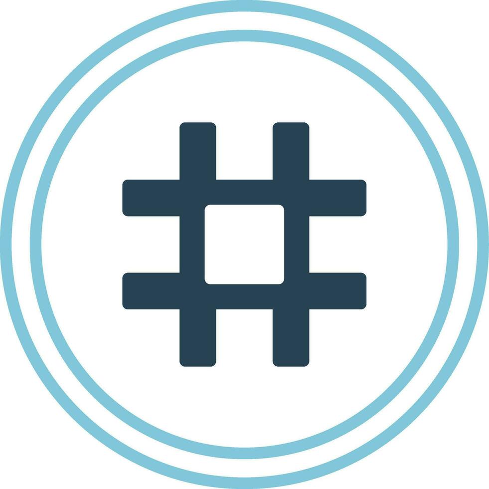 Hashtag-Vektorsymbol vektor