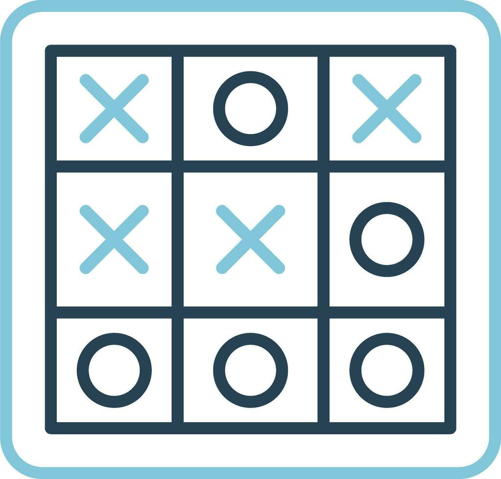 Tic Tac Toe-Vektorsymbol vektor