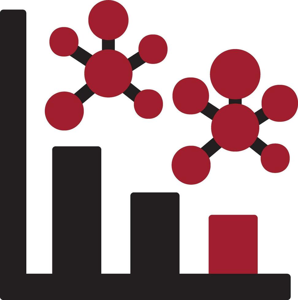 Histogramm-Vektorsymbol vektor