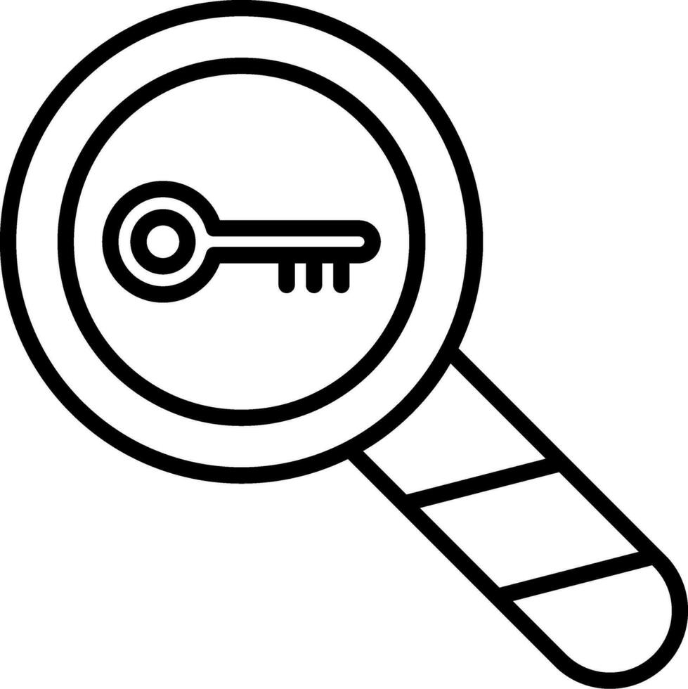 Schlüsselwörter Vektor Symbol