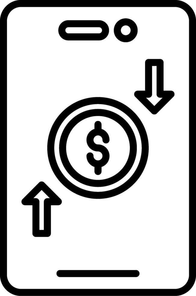 uppkopplad pengar överföra vektor ikon