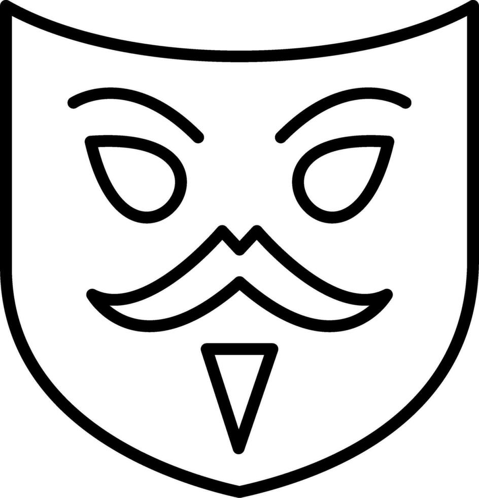 Maskerade Vektor Symbol