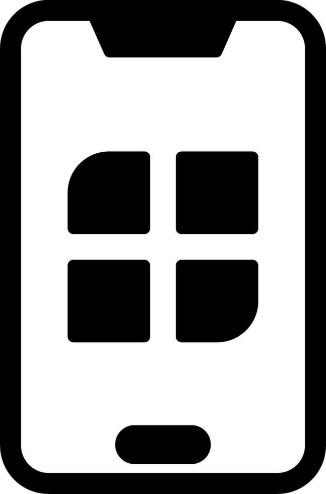 Vektorsymbol für mobile Apps vektor