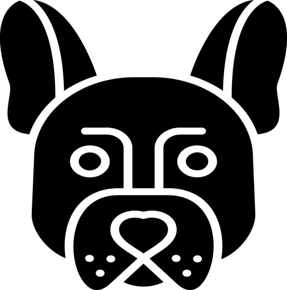 Französisch Bulldogge Vektor Symbol