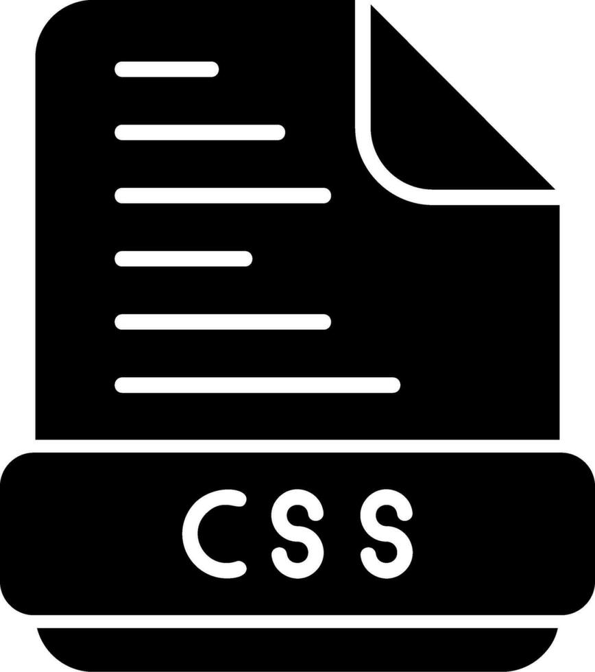 css-Dateivektorsymbol vektor