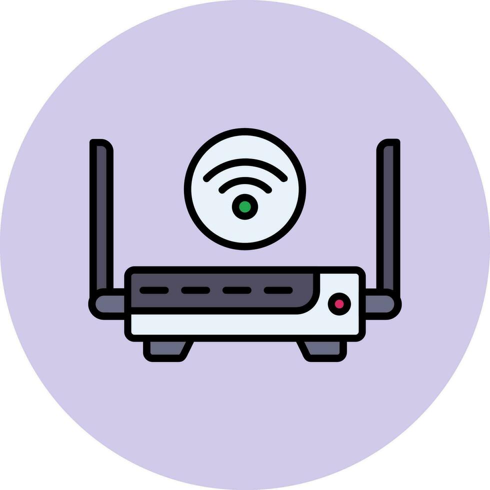 WLAN-Router-Vektorsymbol vektor