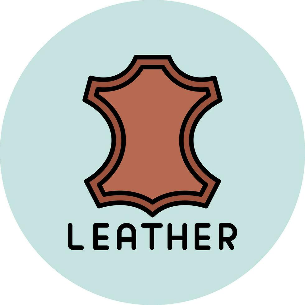 läder vektor ikon