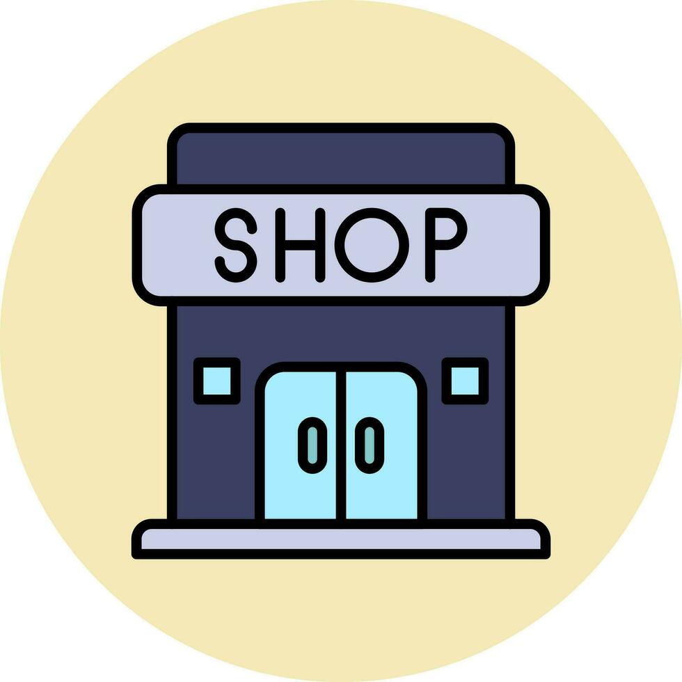 Shop-Vektor-Symbol vektor