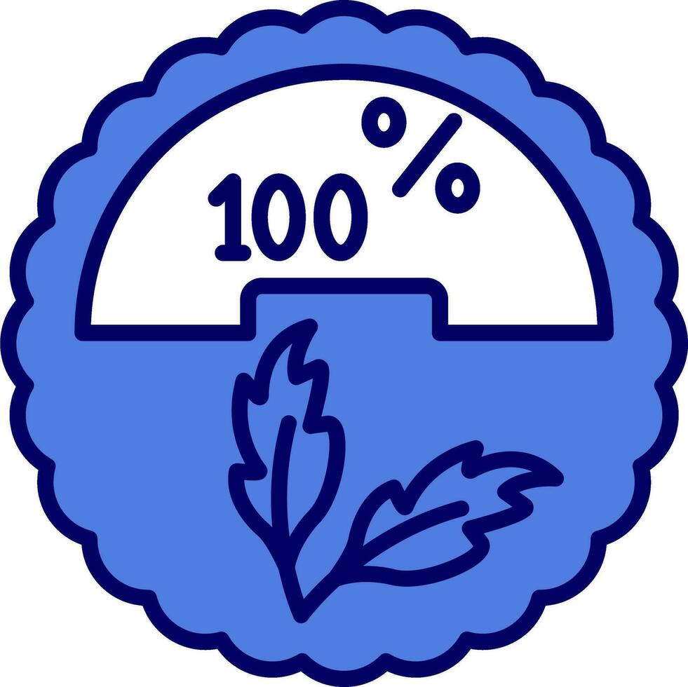 100 Prozent Vektor Symbol