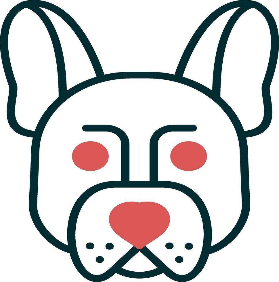 Französisch Bulldogge Vektor Symbol