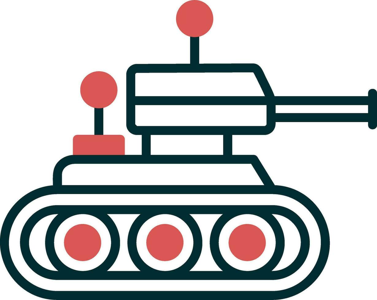 Tank-Vektor-Symbol vektor