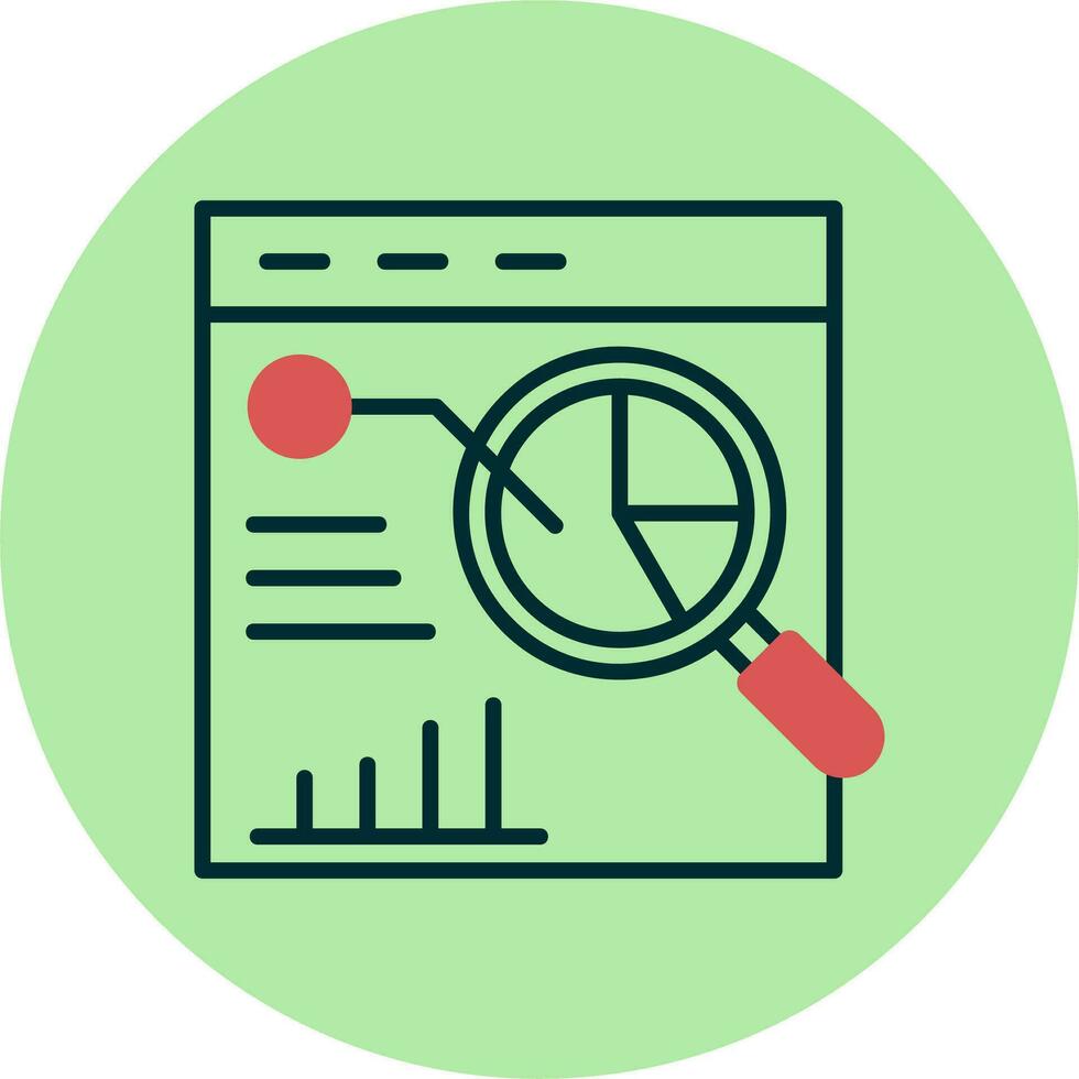 statistisk analys vektor ikon