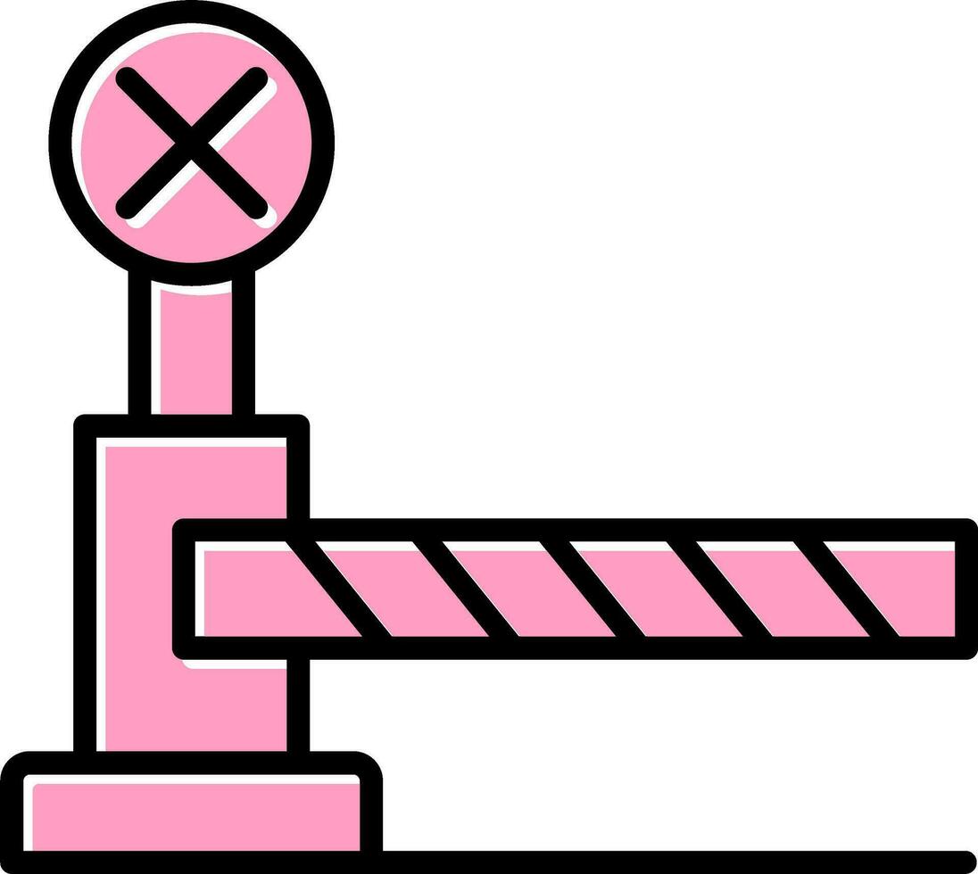 Niveau Kreuzung Vektor Symbol