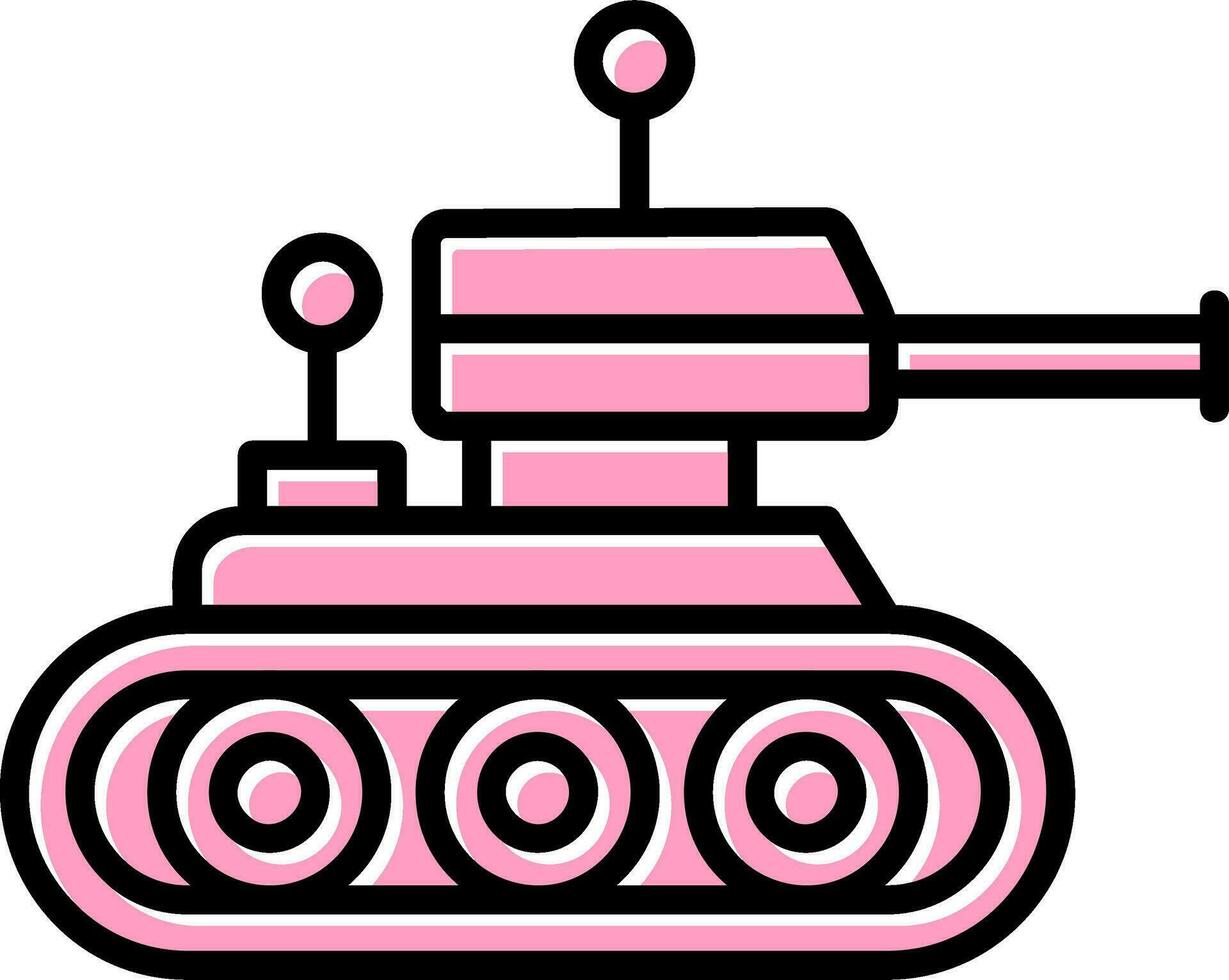 Tank-Vektor-Symbol vektor